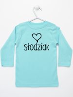 dla słodziaka koszulka z długim rękawem kolor miętowy 076