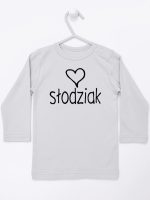dla słodziaka koszulka z długim rękawem kolor szary 076