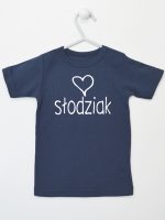 dla słodziaka koszulka z krótkim rękawem kolor granatowy 076