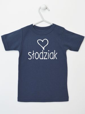 dla słodziaka koszulka z krótkim rękawem kolor granatowy 076