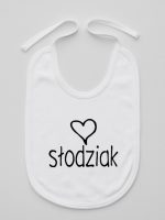 dla słodziaka śliniak niemowlęcy kolor biały 076