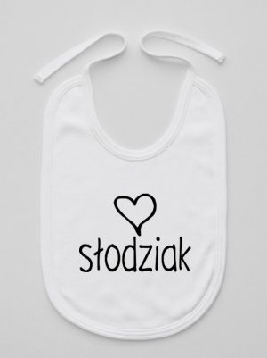 dla słodziaka śliniak niemowlęcy kolor biały 076