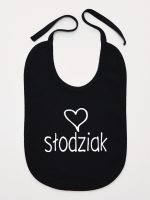 dla słodziaka śliniak niemowlęcy kolor czarny 076