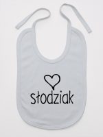 dla słodziaka śliniak niemowlęcy kolor szary 076