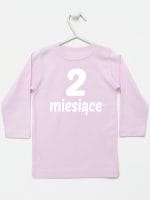 drugi miesiąc koszulka z długim rękawem kolor różowy 014
