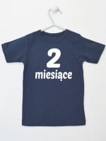 drugi miesiąc koszulka z krótkim rękawem kolor granatowy 014