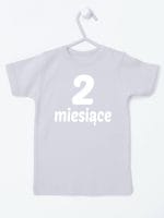 drugi miesiąc koszulka z krótkim rękawem kolor szary 014