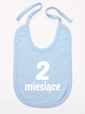 drugi miesiąc śliniak niemowlęcy kolor błękitny 014