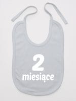 drugi miesiąc śliniak niemowlęcy kolor szary 014