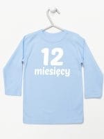 dwanaście miesięcy koszulka z długim rękawem kolor błękitny 024