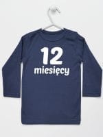 dwanaście miesięcy koszulka z długim rękawem kolor granatowy 024