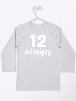 dwanaście miesięcy koszulka z długim rękawem kolor szary 024