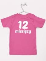 dwanaście miesięcy koszulka z krótkim rękawem kolor ciemny różowy 024