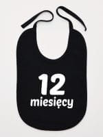 dwanaście miesięcy śliniak niemowlęcy kolor czarny 024