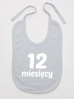 dwanaście miesięcy śliniak niemowlęcy kolor szary 024