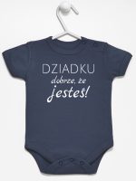 dziadku dobrze że jesteś body z krótkim rękawem kolor granatowy 179 dziadku dobrze że jesteś body z krótkim rękawem kolor granatowy 179