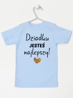 dziadku jesteś najlepszy koszulka z krótkim rękawem kolor błękitny 176