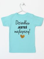 dziadku jesteś najlepszy koszulka z krótkim rękawem kolor miętowy 176