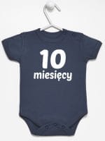 dziesięć miesięcy body z krótkim rękawem kolor granatowy 022