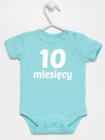 dziesięć miesięcy body z krótkim rękawem kolor miętowy 022
