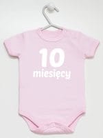 dziesięć miesięcy body z krótkim rękawem kolor różowy 022