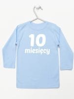 dziesięć miesięcy koszulka z długim rękawem kolor błękitny 022