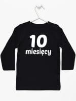 dziesięć miesięcy koszulka z długim rękawem kolor czarny 022