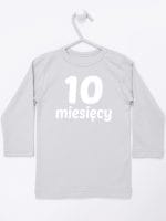 dziesięć miesięcy koszulka z długim rękawem kolor szary 022