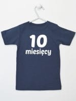 dziesięć miesięcy koszulka z krótkim rękawem kolor granatowy 022