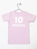 dziesięć miesięcy koszulka z krótkim rękawem kolor różowy 022