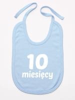 dziesięć miesięcy śliniak niemowlęcy kolor błękitny 022