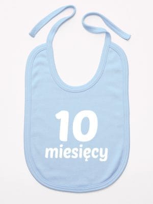 dziesięć miesięcy śliniak niemowlęcy kolor błękitny 022