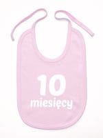 dziesięć miesięcy śliniak niemowlęcy kolor różowy 022