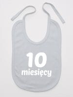 dziesięć miesięcy śliniak niemowlęcy kolor szary 022