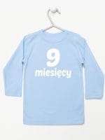 dziewięć miesięcy koszulka z długim rękawem kolor błękitny 021