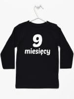 dziewięć miesięcy koszulka z długim rękawem kolor czarny 021