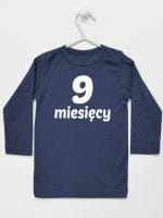 dziewięć miesięcy koszulka z długim rękawem kolor granatowy 021