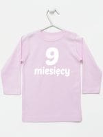 dziewięć miesięcy koszulka z długim rękawem kolor różowy 021