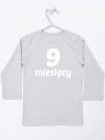 dziewięć miesięcy koszulka z długim rękawem kolor szary 021
