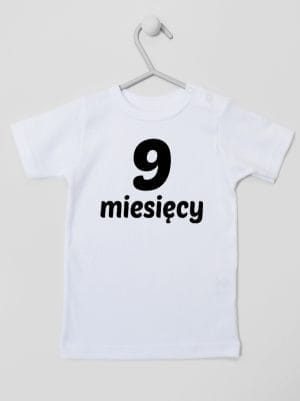 dziewięć miesięcy koszulka z krótkim rękawem kolor biały 021