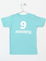 dziewięć miesięcy koszulka z krótkim rękawem kolor miętowy 021