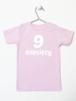 dziewięć miesięcy koszulka z krótkim rękawem kolor różowy 021