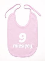 dziewięć miesięcy śliniak niemowlęcy kolor różowy 021