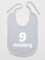 dziewięć miesięcy śliniak niemowlęcy kolor szary 021