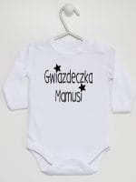 gwiazdka mamusi body z długim rękawem kolor biały 071