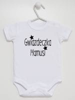 gwiazdka mamusi body z krótkim rękawem kolor biały 071