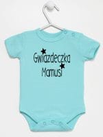 gwiazdka mamusi body z krótkim rękawem kolor miętowy 071