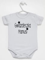 gwiazdka mamusi body z krótkim rękawem kolor szary 071