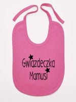 gwiazdka mamusi śliniak niemowlęcy kolor ciemny różowy 071