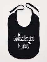 gwiazdka mamusi śliniak niemowlęcy kolor czarny 071